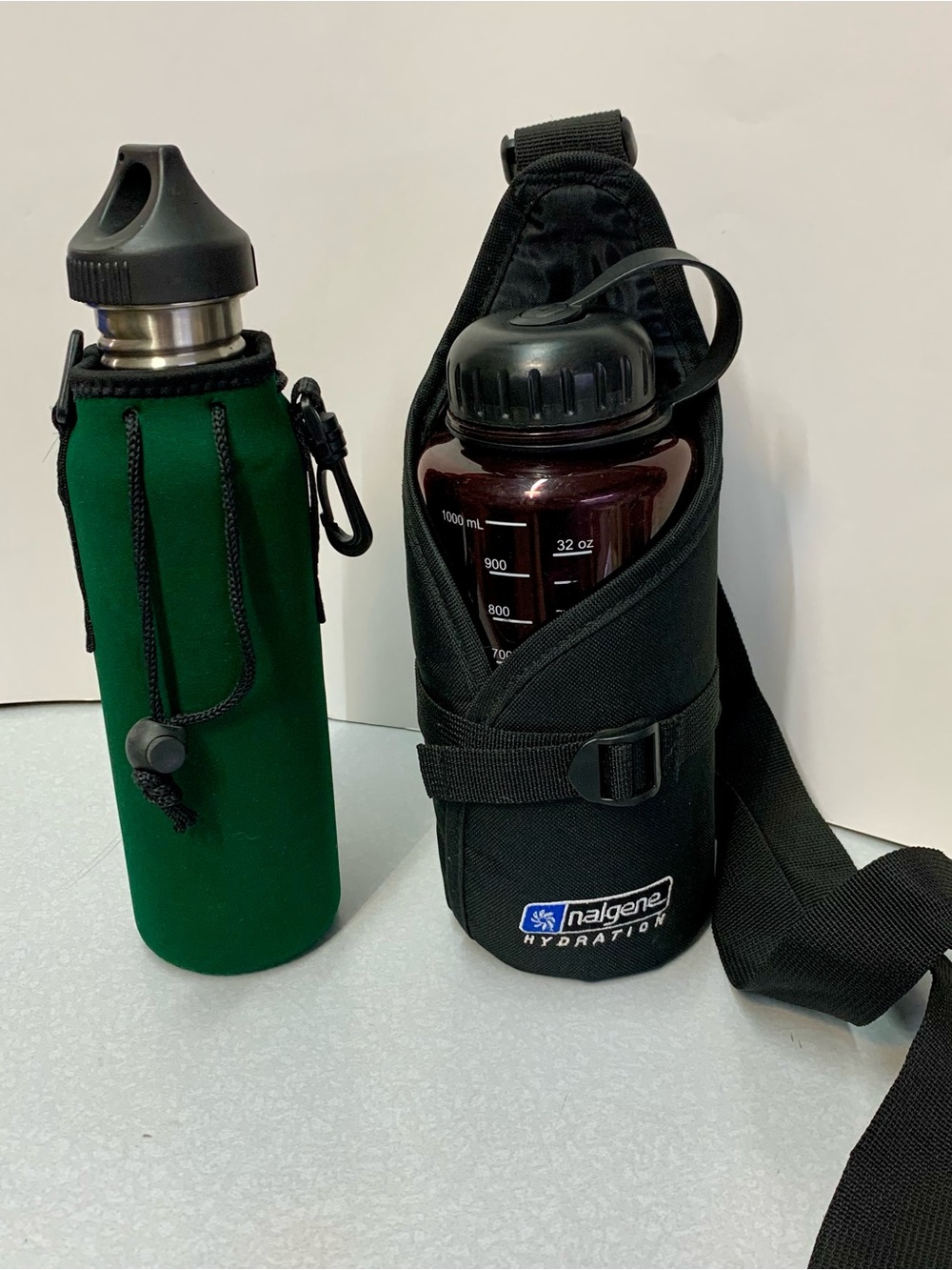Vintage Nalgene Hydration Sling Bag & Insulated Neoprene Bottle Sleeve Set